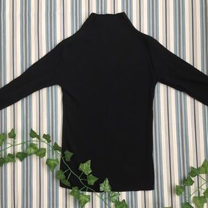 NWT Black Mockneck Top